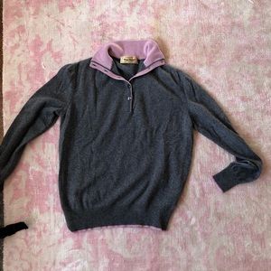 Paul Stuart grey cashmere sweater